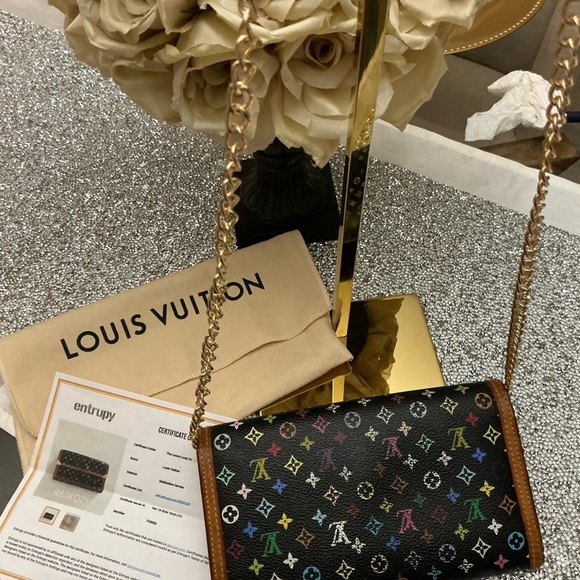 COPY - Special Edition Louis Vuitton Murakami Leather Multi Colored Tri-Fold Wa… - Picture 2 of 11